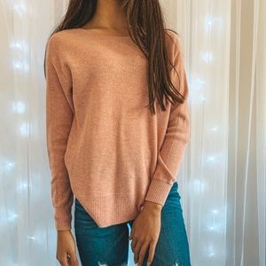American Eagle Pink Long Sweater
